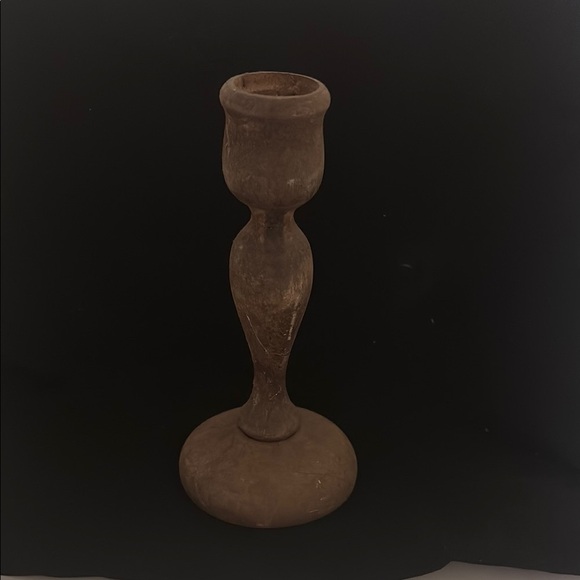 Vintage wood  Candlestick Holder - Picture 1 of 5